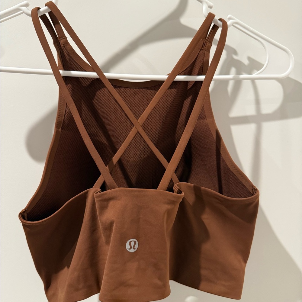 Lululemon Athletica Brown Crop Camisole Tank Top